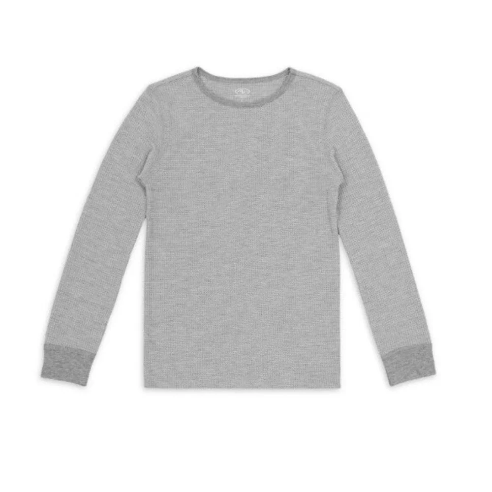 Athletic Works Girls Waffle Thermal Underwear Set Medium 7-8 Gray NEW